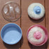 UTENEW Baby Soft Face Body Powder Puff Sponge Box Container Case, Pink