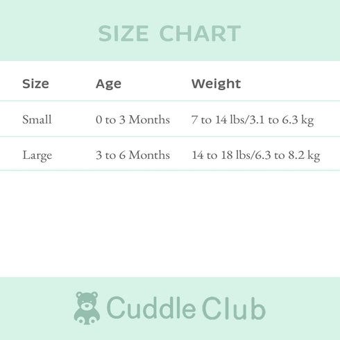 0-3 3-6 Cuddle Club Swaddles for Newborns - Baby Swaddle Blanket for Boys & Girls - Adjustable Hook-and-Loop Cotton