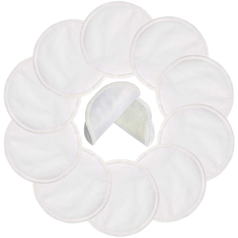 PINOWU Reusable Nursing Pads (10 Pack) for Breastfeeding Moms - 4.7 inch