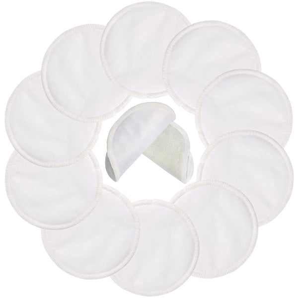 PINOWU Reusable Nursing Pads (10 Pack) for Breastfeeding Moms - 4.7 inch