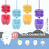 Ioffersuper 50-Piece Tooth Saver Necklaces, Tooth Necklace Little Box for Lost Teeth, Milk Teeth Storage Cases