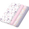 Little Grape Land Mini Crib Sheets 4 Pack, Pack n Play Sheets