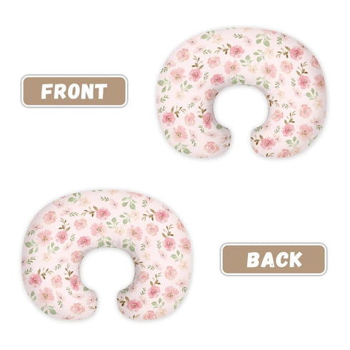 Goronwyfloyd Pink Rose Flower Breastfeeding Pillow Slipcover for Baby Breastfeeding Nursing Pillow Slipcovers Super