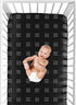 Sweet Jojo Designs Fitted Baby Crib Sheets (Black and White Boho Mudcloth) for Boys or Girls, Infant Nursery, Toddler