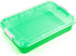 15 Inch Portable Sensory Bin Play Tray with Lid, Fill with Water, Sand, Beads and More (Green) for Kids Playtime