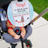 (Three Little Tots) Baby Safety No Touching Car Seat and Stroller TWO PACK – Car Seat Sign, Stroller Sign, Newborn Tag