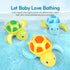 Eivaai 1 2 3 4 5 Swimming (3 Bath Toys for Toddlers Years Old,Pool Toys for Kids,Baby Funny Wind Up Turtle Bath