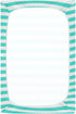 Pigsaly 27x39 Inch Crib Sheets Turquoise White Stripe Baby Sheet for Standard Crib Mattress Boys Girls Toddler Bed