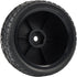 4PCS 1:10 On Road RC Tires with 12mm Hub Wheel Rims, Concentric Hard Dish for Touring Racing Cars, Black