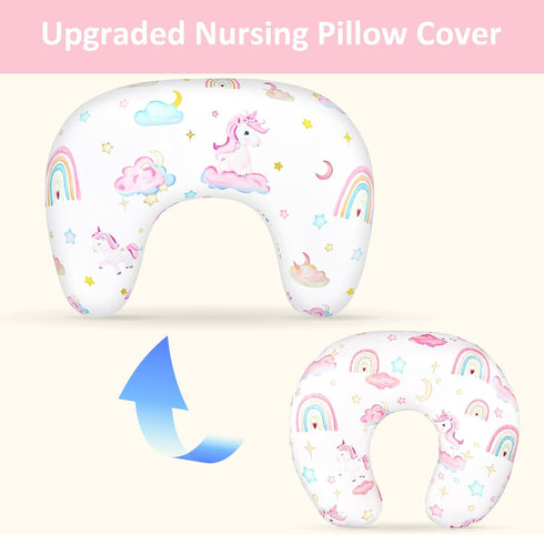 Pea Pod Nursing Pillow Cover, Soft Stretchy Nursing Cover for New-Designed Breastfeeding Pillow, Removable Feeding