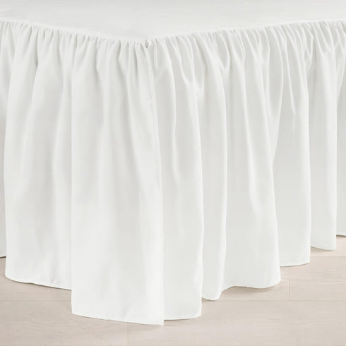 16" Lush Decor Ruffle Crib Skirt, Drop, White