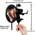 Congrats Grad 2025 Cake Toppers - Black Acrylic Photo Frame Cake Topper for Class of 2025 Graduate Party Supplies