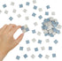REDUCIO! 150 1:12 pcs, Dollhouse Flooring, Scale Doll House Tiles, Miniature Checkerboard Floor, (Blue and Soft Grey)