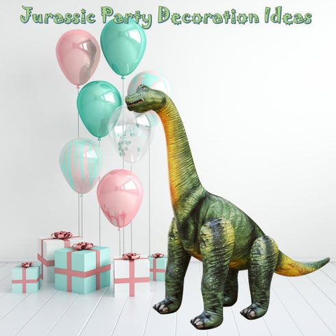 Jet Creations Inflatable Brachiosaurus Dinosaur, Giant 49" Blow-Up Toy for Summer Beach Days
