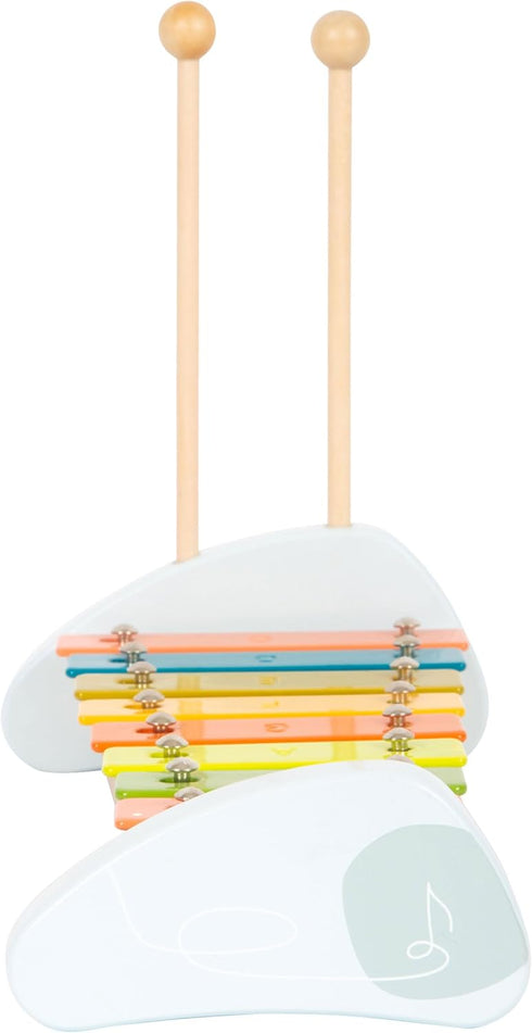 3+ Small Foot Wooden Kids Xylophone Groovy Beats Color-Coded Musical Instrument Toy with Mallets & Sheet Music Early