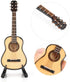Miniature Guitar Model Decor - Mini Wooden Guitar Display, Musical Ornaments for Dollhouse Accessories