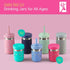 14oz 2 Pack Elk and Friends Stainless Steel Kids + Toddler Drinking Cups | The Original Mason Jar with Sleeves + Lids |
