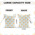 DHKG 2 12x10 Inch, PCS Tulip Travel Laundry Bags Waterproof Reusable Wet Bag with Handle,Wet Dry Bag for Swimsuit