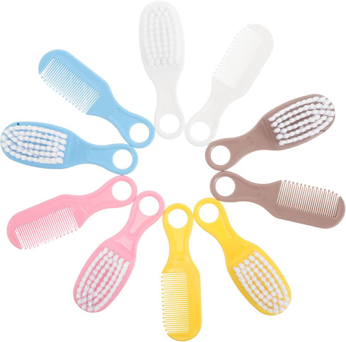 Abaodam Hair Brush and Comb Set for Newborns and Infants, Soft Bristle