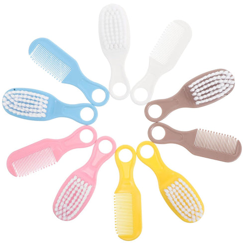 BESPORTBLE Grooming Comb and Scalp Brush Set for Newborns with Soft Bristles,