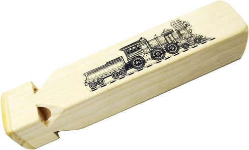 5 PCS Wooden Train Whistle Musical Toy for Kids (4 Tone)