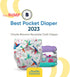 1 Pack Charlie Banana Cloth Diapers, Reusable, Washable, Adjustable One Size Diaper, for Babies and Toddlers