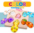 Waybla 1-3 Easter Basket Stuffers - Easter-Themed Wooden Peg Puzzle for Toddlers Years, Montessori Educational Toy