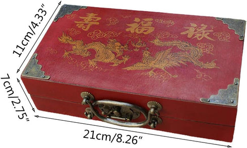 Vintage Chinese Terracotta Warrior Chess Set - 32 Wood Table Chess Games Gift