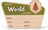 TTMerriwood Adventure Hello World I'm Here Sign, Wooden Retro Birth Announcement Prop, 6.5"