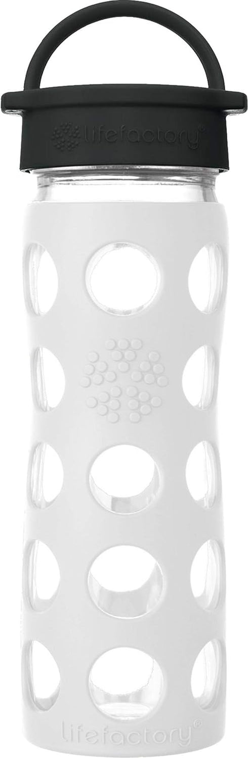 Set (1) 9-Ounce (1) 16-Ounce Lifefactory Baby & Me Glass Bottle Gift Baby Bottle Kale, Glass Bottle Optic White