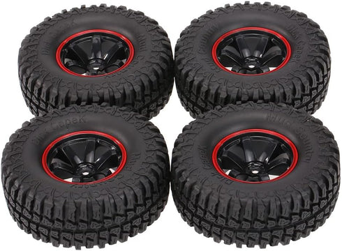 Goolsky 4Pcs AUSTAR AX-3020C 1.9 Inch Tires with Wheel Rim for 1/10 D90 SCX10 CC01 RC Rock Crawler