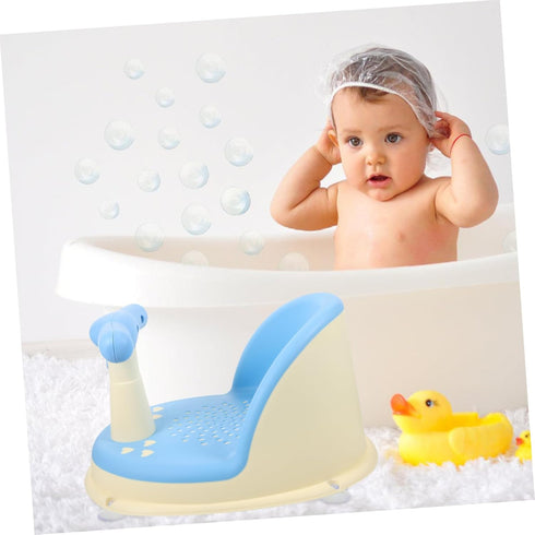YARNOW Adorable Bath Seat with Comfortable Backrest Practical Bathtub Chair for Sitting Up Lightweight and Stable