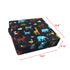Portable Adjustable Highchair Booster Cushion for Baby Toddler Kids - Dismountable, Washable Thick Seat Pad Mat (Black)