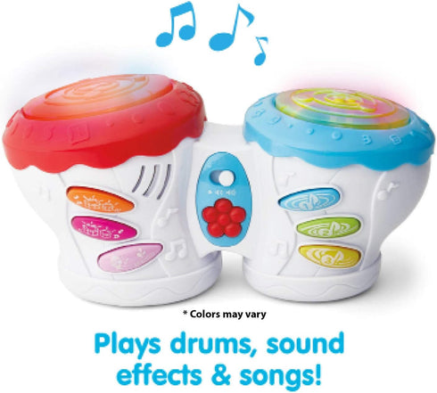 Kidoozie Flashbeat Drums - Developmental Activity Toy for Toddlers Ages 18 Months and Older