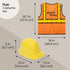 6-Pack BLUE PANDA Construction Hats Costume Kit - One Size Fits Most, Multicolor, - Construction Vests & Hard Hats