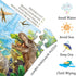 Dinosaur Jigsaw Puzzle for Kids Age 3-5, 4-8 Years - 35 Piece Jumbo Toddler Floor Puzzle Gift Box