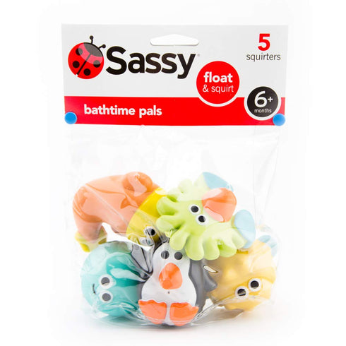 9+ Set 5 Sassy Bathtime Pals Squirt and Float Toys Months of Sea Characters