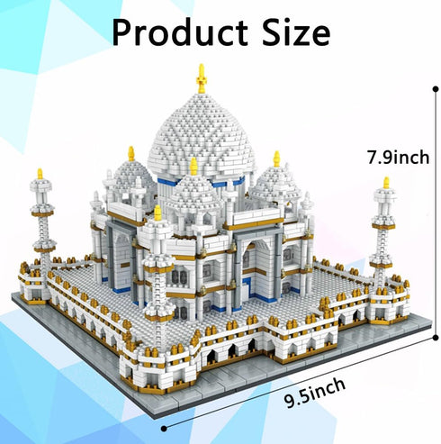 Building Blocks Architecture Taj Mahal Micro Mini Block Set - 4146 Pieces 3D Puzzle Toys for Kids and Adults