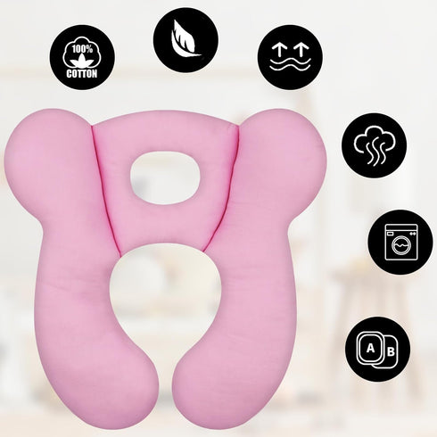 ZHOMA Baby Travel Pillow, Upgrade U-Shape Infant Pillow for Car Seat Pushchair and Stroller, Soft Comfortable Sleep