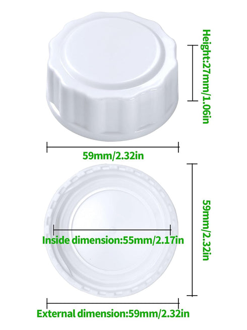 Travel and Storage Bottle Caps Replacement for Avent Baby Bottles, 8 Count