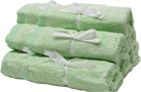 BY LORA 12-Pack, Soft Face Cloths for Newborn, Absorbent Bath Face Towels, Baby Wipes, Burp Cloths or Face Towels