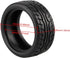 8pcs 1/10 On Road Soft Tires for RC 1:10 Touring Car Wheels Rim - Black