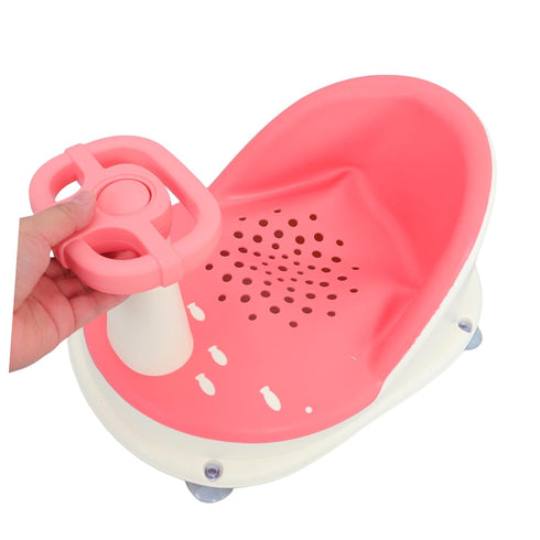 Bath Seat for Boy Girl Non Slip Bathtub Chair with Suction Cups Comfortable Support for Newborns to Easy to Clean