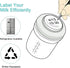 6oz COMI Wide Neck Glass Breastmilk Collection n Storage Bottle, with Screw Ring Sealing Disk; Re-markable Sealing