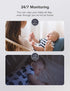 nooie 2K 2.4G Baby Monitor with SD Card, Baby Monitor with Camera and Audio, Indoor Camera with Night Vision, Motion