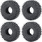 4PCS RC Soft Rubber 1.0 Tires 64MM with Foam Insert for 1/18 TRX4M 1/24 SCX24 Upgrades RC Crawler Car