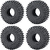 4PCS RC Soft Rubber 1.0 Tires 64MM with Foam Insert for 1/18 TRX4M 1/24 SCX24 Upgrades RC Crawler Car