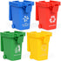 Nunkitoy Mini Size Trash Can Toy,Garbage Truck's Trash Cans, Mini Curbside Vehicle Garbage