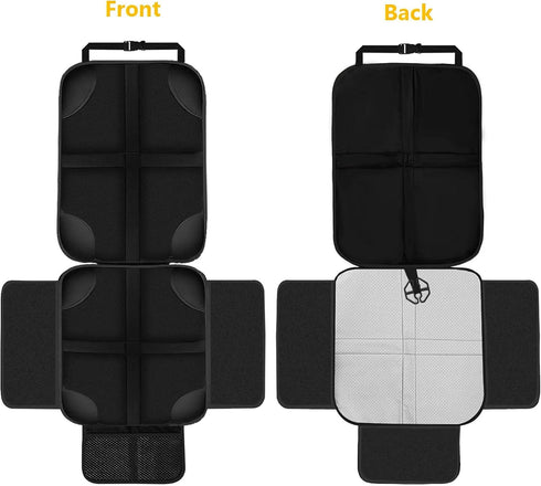 2 Pack Car Seat Protector for Kids with Non-Slip Function and Seat Side Wings Made of Anti-Stain and Water Proof