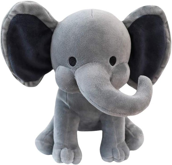 Stuffed Elephant Plush Toys 9 Inch (Gray)